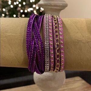 Purple wrap bracelet